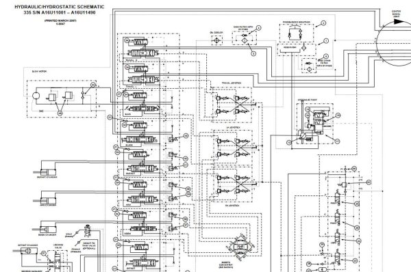 Bobcat Excavator 335 Electrical and Hydraulic Schematic