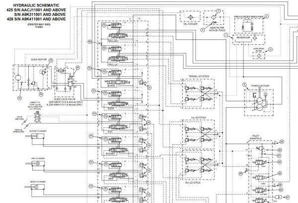 Bobcat Excavator 428 Electrical and Hydraulic Schematic