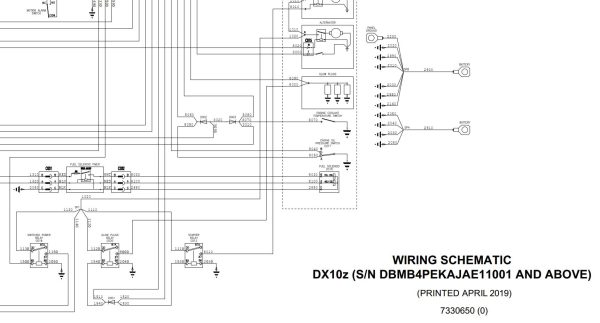 Bobcat Excavator DX10z Electrical Schematic