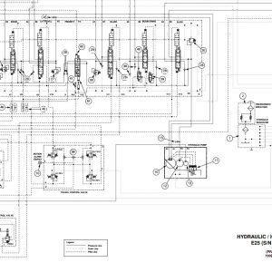 Bobcat Excavator E25 Electrical and Hydraulic Schematic