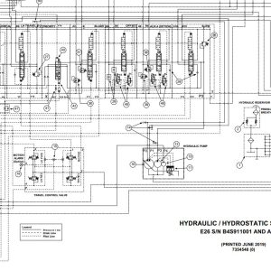 Bobcat Excavator E26 Electrical and Hydraulic Schematic