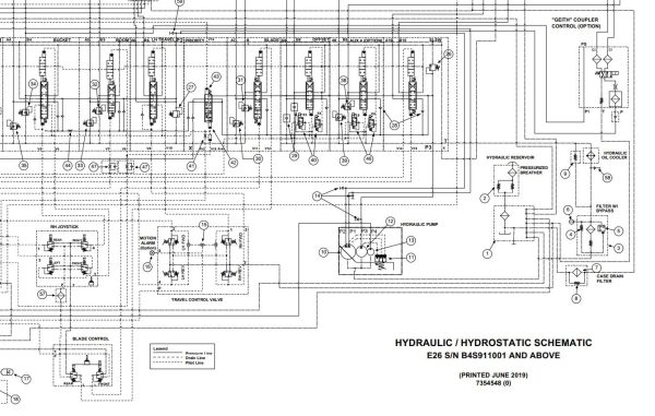Bobcat Excavator E26 Electrical and Hydraulic Schematic