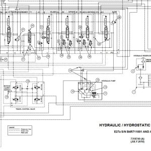 Bobcat Excavator E27z Electrical and Hydraulic Schematic