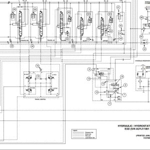Bobcat Excavator E32i Electrical and Hydraulic Schematic