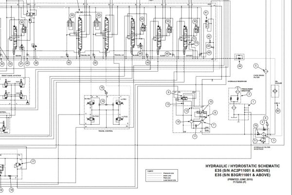 Bobcat Excavator E35 Electrical and Hydraulic Schematic