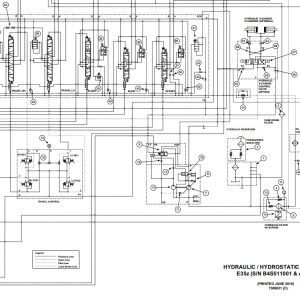 Bobcat Excavator E35z Electrical and Hydraulic Schematic