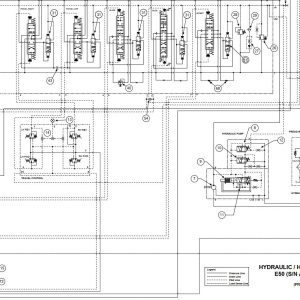 Bobcat Excavator E50 Electrical and Hydraulic Schematic 1
