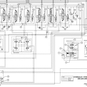 Bobcat Excavator E55 Electrical and Hydraulic Schematic