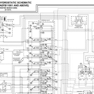 Bobcat Excavator E55W Electrical and Hydraulic Schematic 1