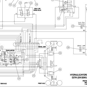 Bobcat Excavator E55z Electrical and Hydraulic Schematic