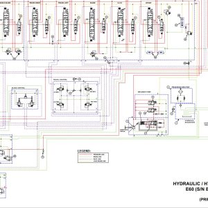 Bobcat Excavator E60 Electrical and Hydraulic Schematic