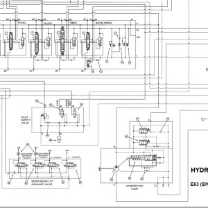 Bobcat Excavator E63 Electrical and Hydraulic Schematic