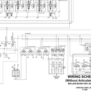 Bobcat Excavator E85 Electrical and Hydraulic Schematic