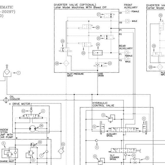 Bobcat Loader 773 Electrical and Hydraulic Schematic