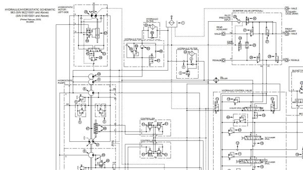 Bobcat Loader 963 Electrical and Hydraulic Schematic