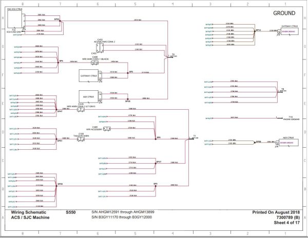 Bobcat Loader S550 Electrical and Hydraulic Schematic 1
