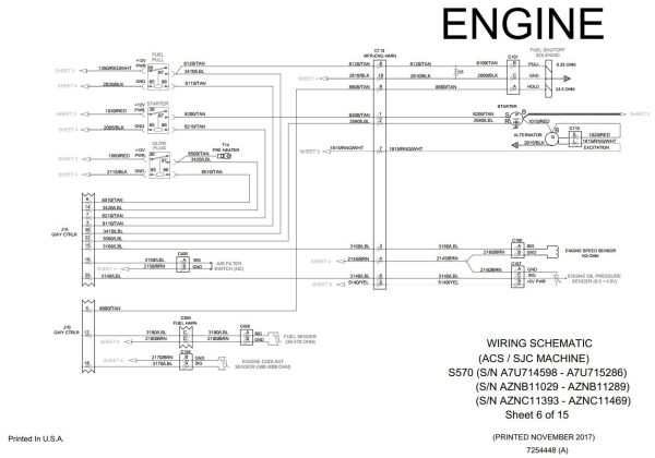 Bobcat Loader S570 Electrical and Hydraulic Schematic