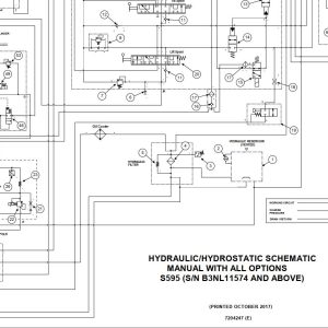 Bobcat Loader S595 Electrical and Hydraulic Schematic