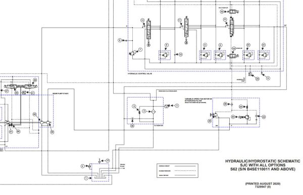 Bobcat Loader S62 Electrical and Hydraulic Schematic