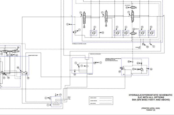 Bobcat Loader S64 Electrical and Hydraulic Schematic