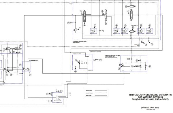 Bobcat Loader S66 Electrical and Hydraulic Schematic