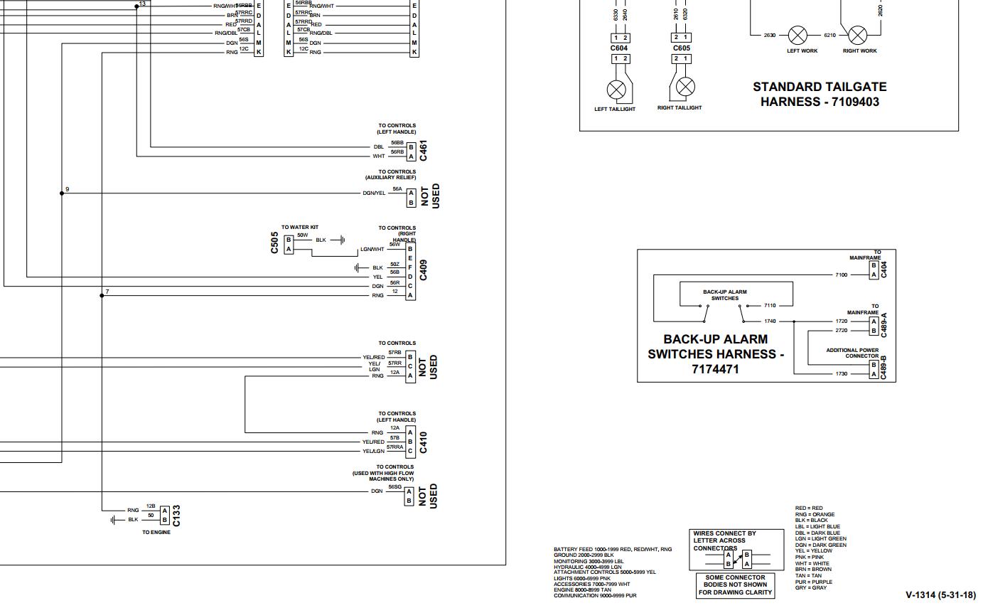 Bobcat Loader T110 Electrical and Hydraulic Schematic