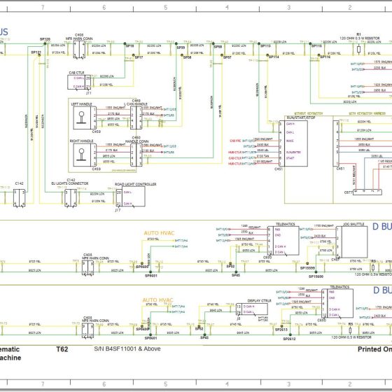 Bobcat Loader T595 Electrical and Hydraulic Schematic