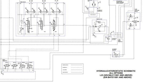 Bobcat Small Articulated Loader L23 Electrical and Hydraulic Schematic