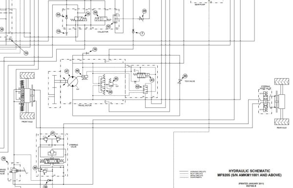 Bobcat Telescopic Handler MF9205 Electrical and Hydraulic Schematic