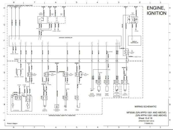 Bobcat Telescopic Handler MF9306 Electrical and Hydraulic Schematic