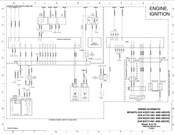 Bobcat Telescopic Handler MF9407 Electrical and Hydraulic Schematic