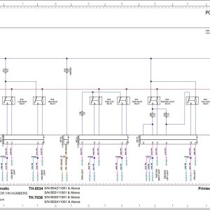Bobcat Telescopic Handler TH.6534 Electrical and Hydraulic Schematic