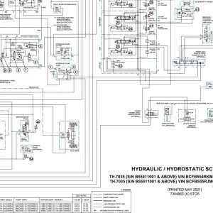 Bobcat Telescopic Handler TH.7035 Electrical and Hydraulic Schematic