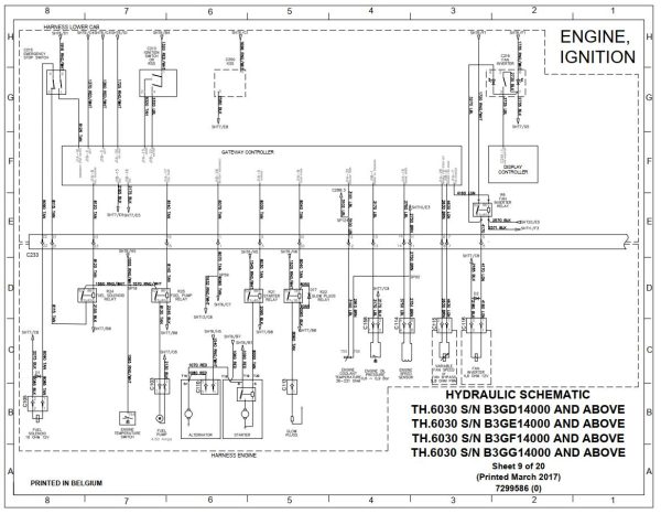 Bobcat Telescopic Handler TL26.60 Electrical and Hydraulic Schematic