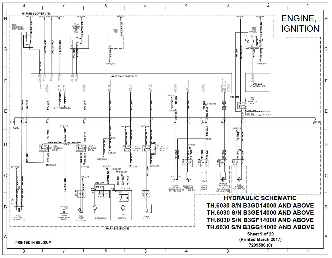 Bobcat Telescopic Handler TL26.60 Electrical and Hydraulic Schematic