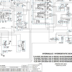 Bobcat Telescopic Handler TL34.65 Electrical and Hydraulic Schematic