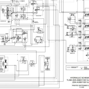 Bobcat Telescopic Handler TL360 Electrical and Hydraulic Schematic