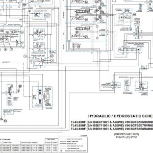 Bobcat Telescopic Handler TL43.80 Electrical and Hydraulic Schematic