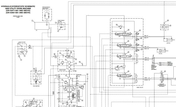 Bobcat Toolcat 5600 B Series Electrical and Hydraulic Schematic