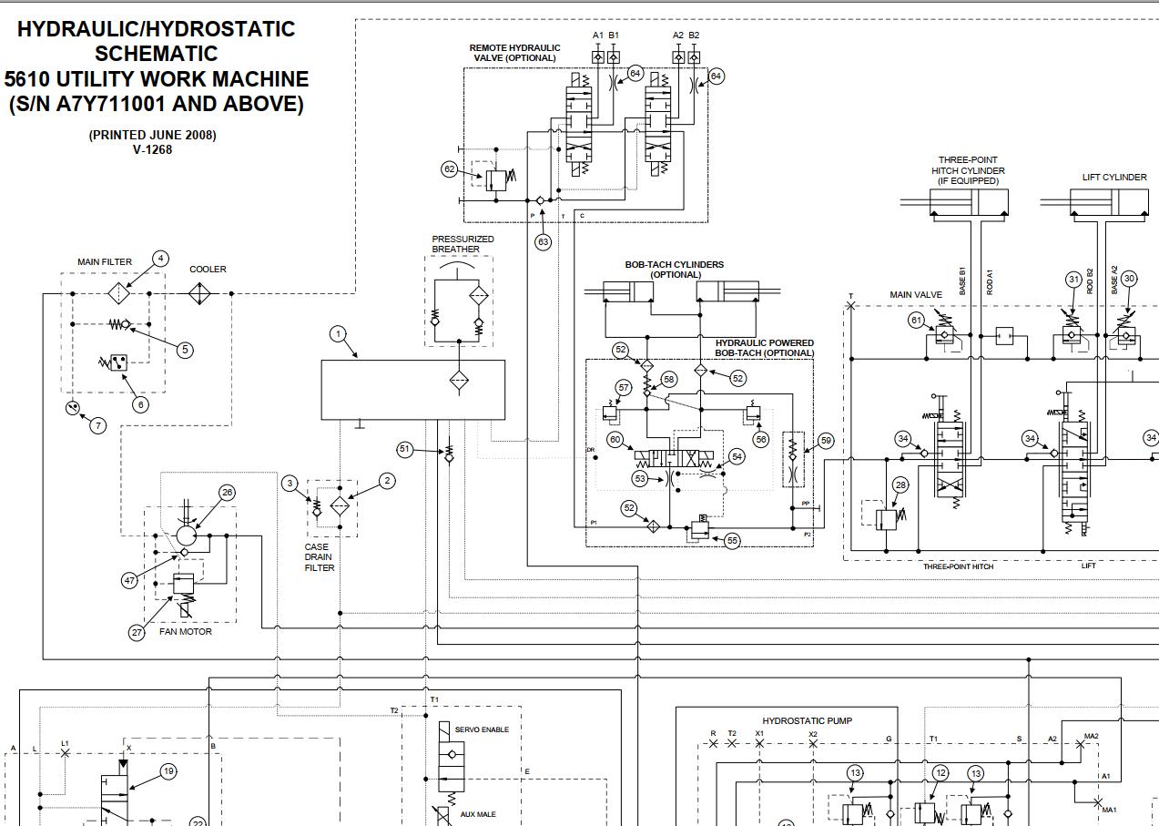 Bobcat Toolcat 5610 D Series Electrical and Hydraulic Schematic