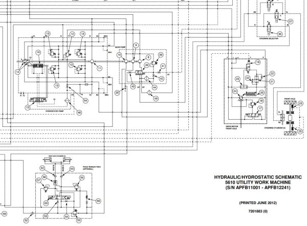 Bobcat Toolcat 5610 F Series Electrical and Hydraulic Schematic