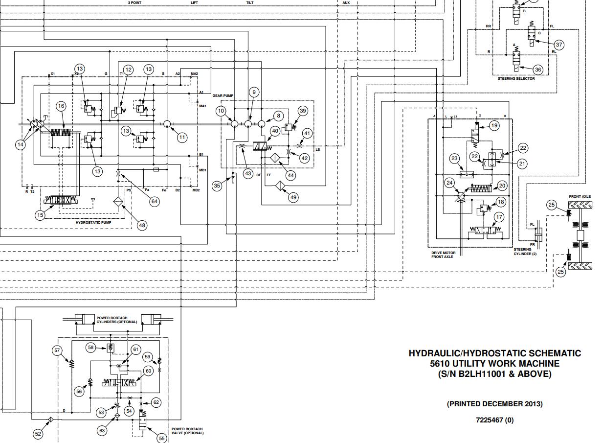Bobcat Toolcat 5610 G Series Electrical and Hydraulic Schematic
