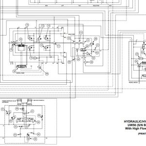 Bobcat Toolcat UW56 H Series Electrical and Hydraulic Schematic