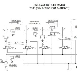Bobcat Utility Vehicle 2300 Electrical and Hydraulic Schematic