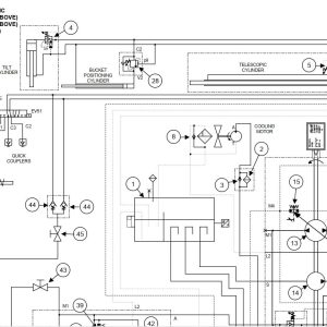 Bobcat VersaHANDLER V518 Electrical and Hydraulic Schematic