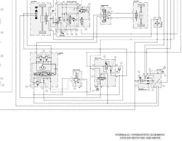 Bobcat VersaHANDLER V519 Electrical and Hydraulic Schematic