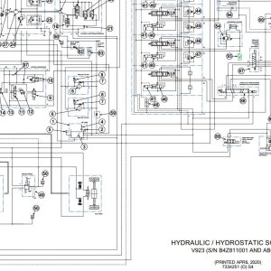 Bobcat VersaHANDLER V923 Electrical and Hydraulic Schematic