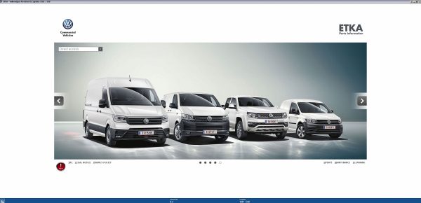 ETKA 8.2 Volkswagen Seat Skoda Audi Commercial Vehicles 05.2023 Spare Parts Catalog VMWare 2 1