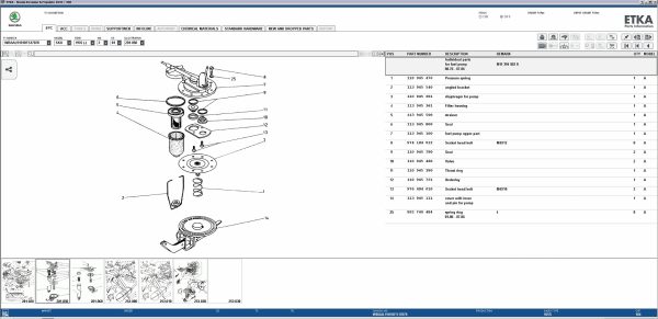 ETKA 8.2 Volkswagen Seat Skoda Audi Commercial Vehicles 05.2023 Spare Parts Catalog VMWare 9