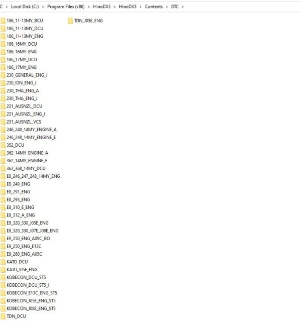 HINO Diagnostic Explorer DX2 DX3 2023 Troubleshooting Database 1